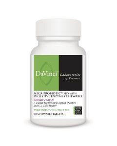 Davinci Labs - Mega Probiotic Nd With Digestive Enzymes Chewable Cherry Flavor 90 - www.myworldwo.com