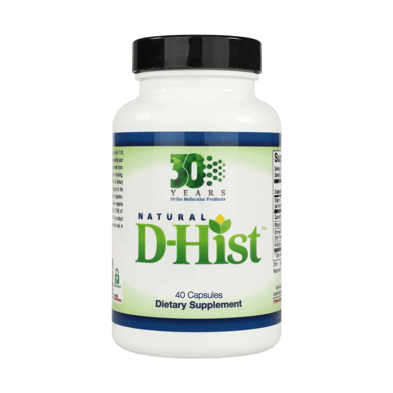 Ortho Molecular Natural D-Hist 40 Caps 2 Pack - www.myworldwo.com