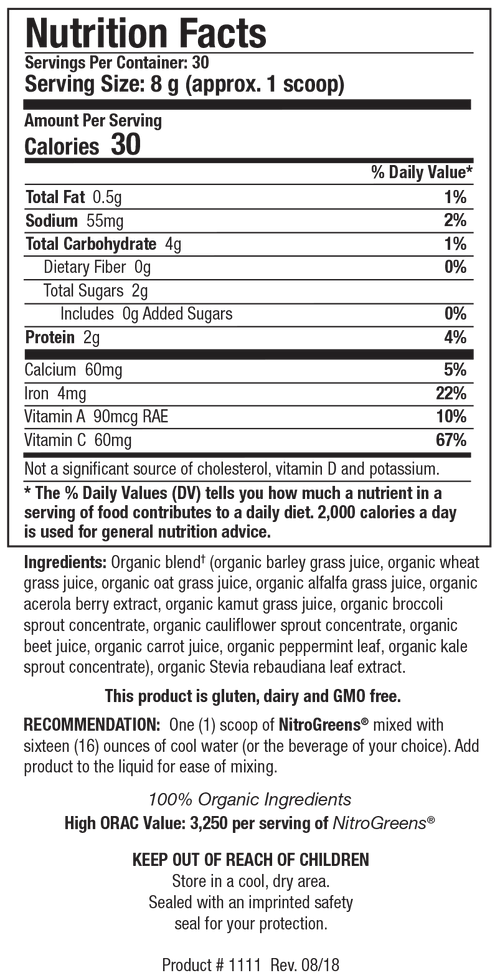 Biotics Research Nitrogreens 8.5 Oz By - www.myworldwo.com