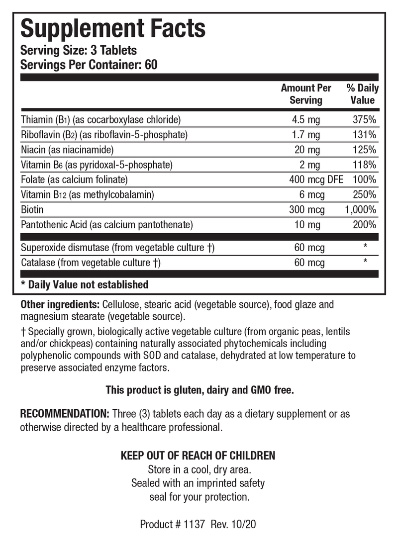 Biotics Research Bio-3B- G 180 Tablets - www.myworldwo.com