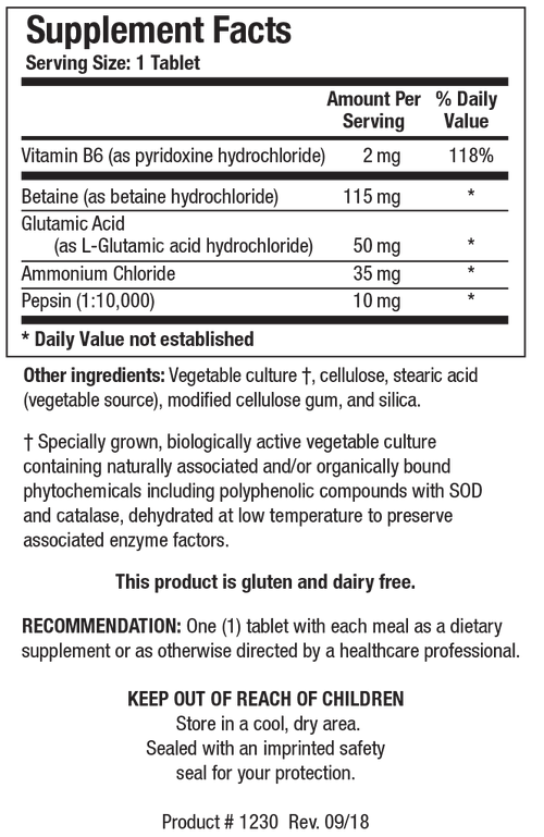 Biotics Research Hcl-Plus 90 Tablets - www.myworldwo.com