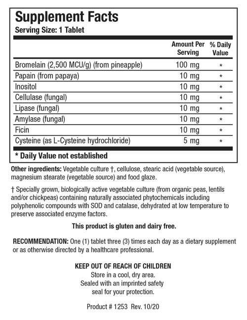 Biotics Research Bromelain Plus Cla 100 Tablets - www.myworldwo.com