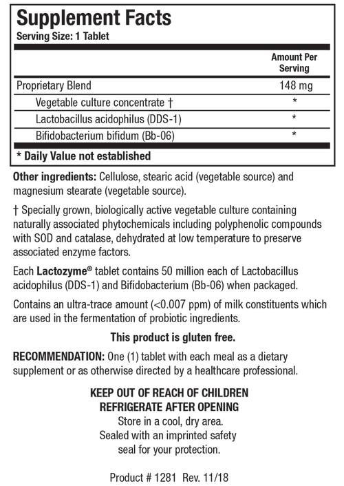 Biotics Research Lactozyme 180 Tablets 2 Pack - www.myworldwo.com