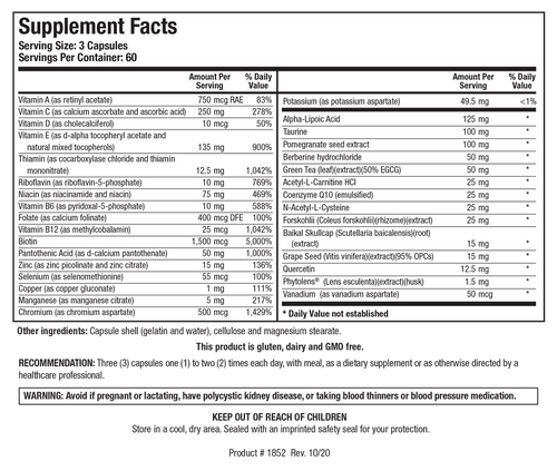 Biotics Research GlucoResolve 180 Caps - www.myworldwo.com