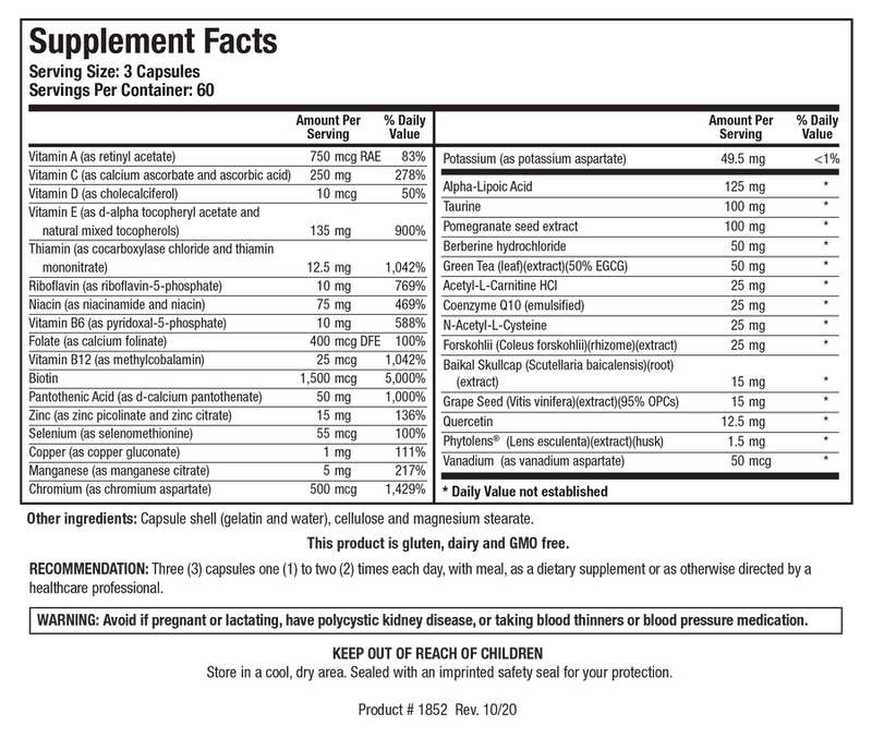 Biotics Research GlucoResolve 180 Caps - www.myworldwo.com