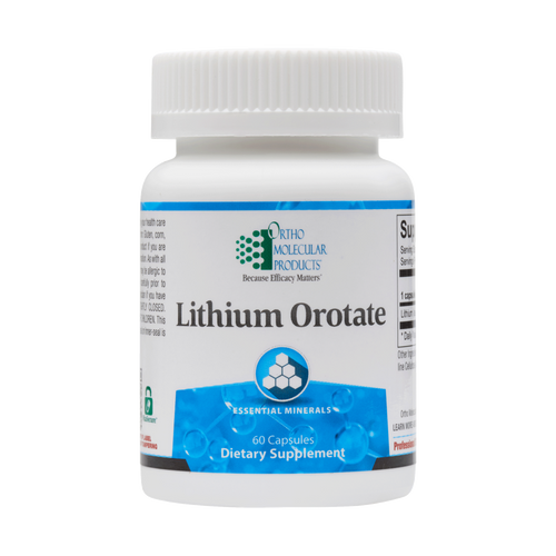 Ortho Molecular Lithium Orotate 10Mg 60 Caps - www.myworldwo.com