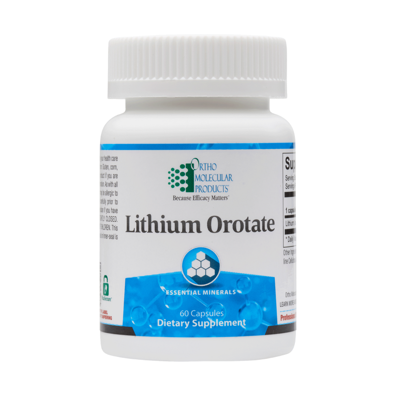 Ortho Molecular Lithium Orotate 10Mg 60 Caps - www.myworldwo.com