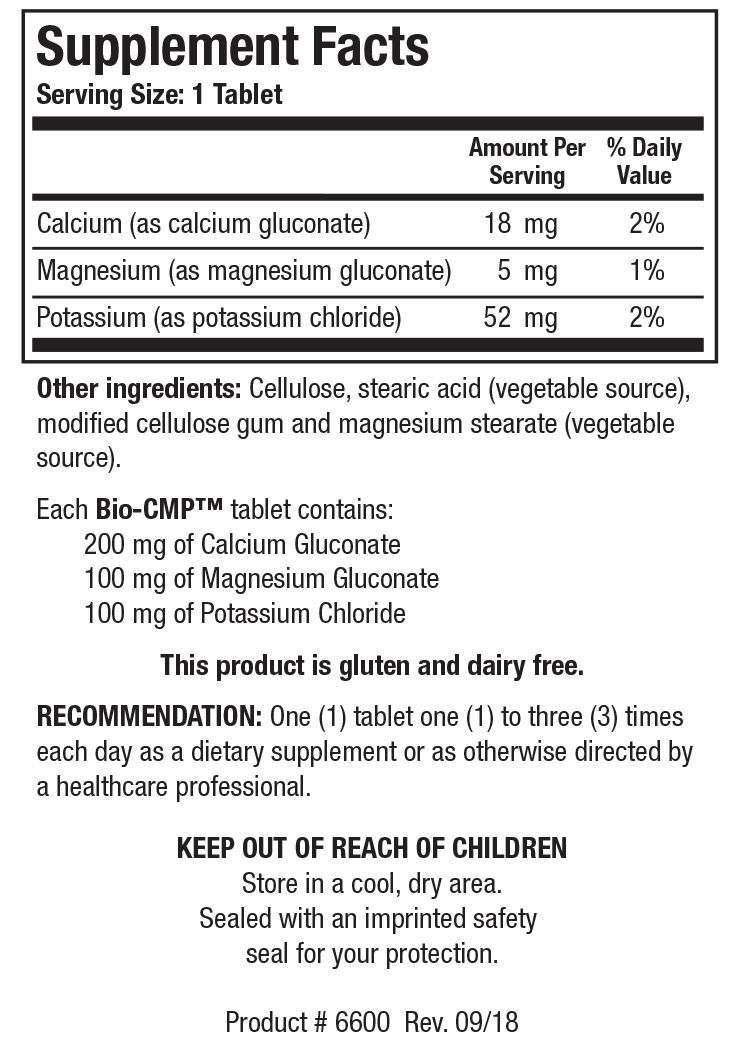 Bio-CMP 250 Tablets Biotics Research - www.myworldwo.com