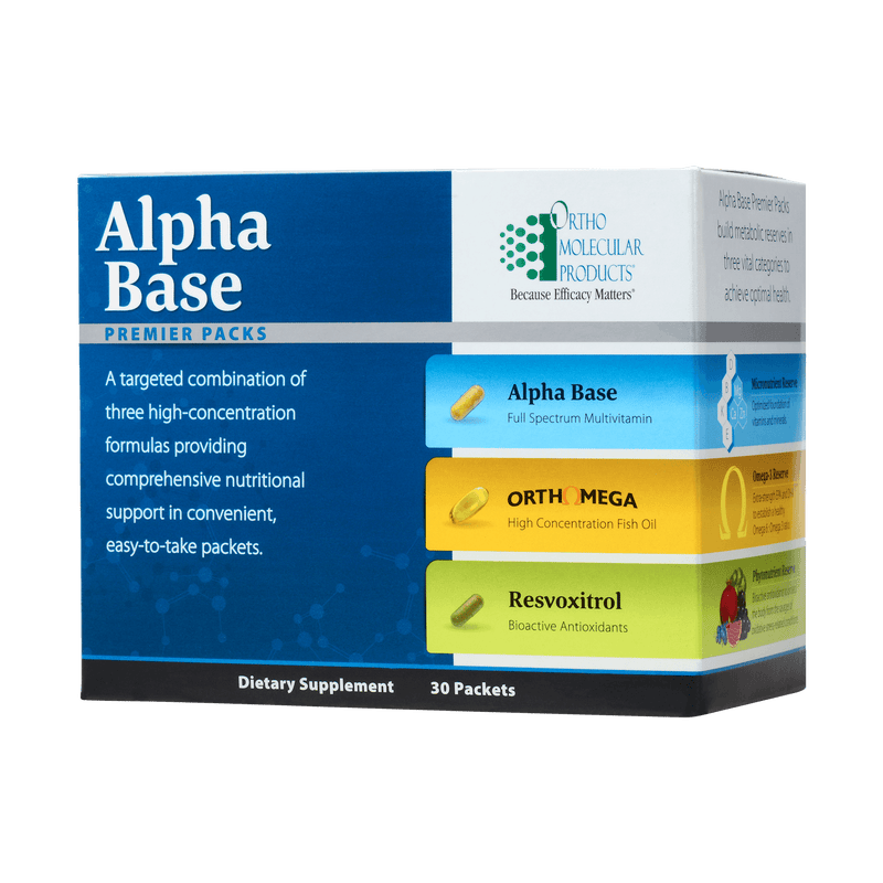 Ortho Molecular Alpha Base Premier Packs 30 Packets 2 Pack - www.myworldwo.com