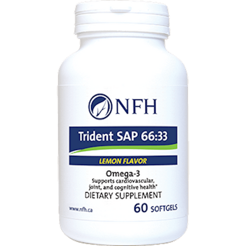 NFH-Nutritional Fundamentals for Health Trident SAP 66:33 lemon 120 gels 2 Pack - www.myworldwo.com