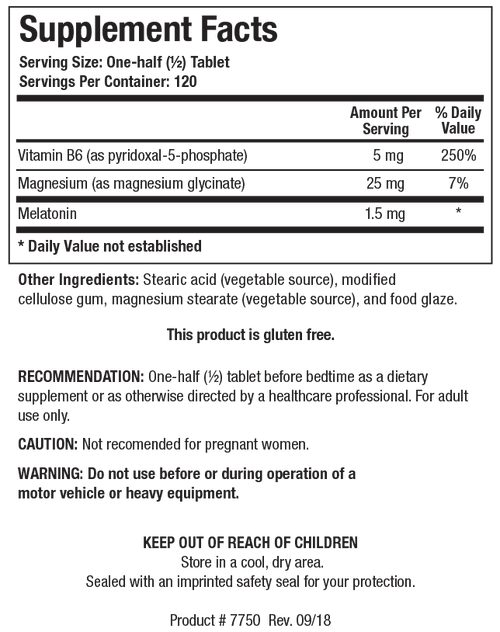 Biotics Research Melatonin-B6/Mg 60 Tablets - www.myworldwo.com