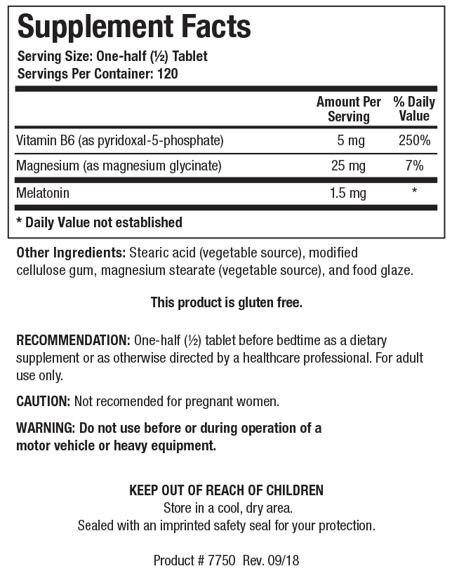 Biotics Research Melatonin-B6/Mg 60 Tablets - www.myworldwo.com