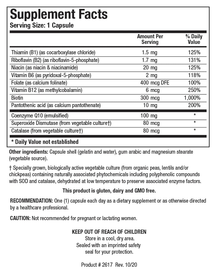 Biotics Research Coq-Zyme 100 Plus 60 Count