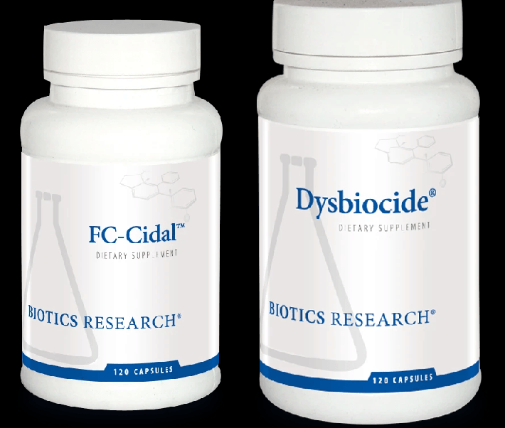 Biotics Research FC-Cidal 120 Caps & Dysbiocide 120 Capsules