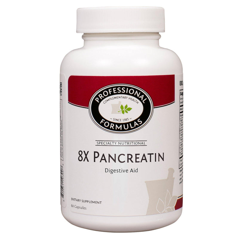 Professional Formulas 8X Pancreatin 60 Capsules 2 Pack - www.myworldwo.com