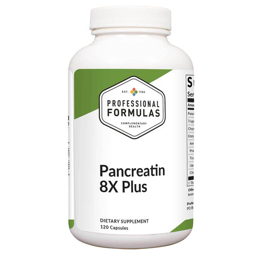 Professional Formulas Pancreatin 8X Plus 120 Capsules - www.myworldwo.com