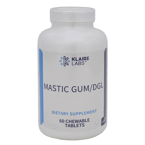 Klaire Labs Mastic Gum/Dgl 60 Chewable Tablets 2 Pack - www.myworldwo.com