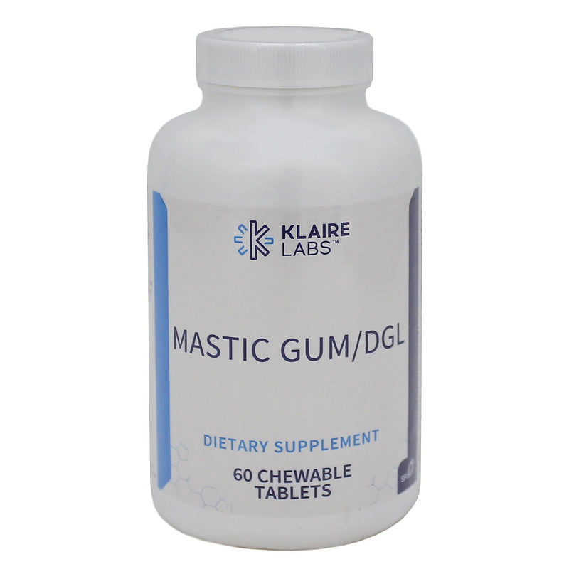 Klaire Labs Mastic Gum/Dgl 60 Chewable Tablets 2 Pack - www.myworldwo.com