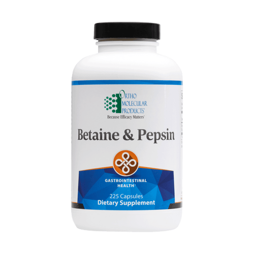 Ortho Molecular Betaine & Pepsin 225 Caps 2 Pack - www.myworldwo.com