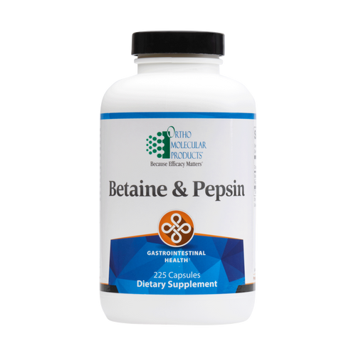 Ortho Molecular Betaine & Pepsin 225 Caps - www.myworldwo.com