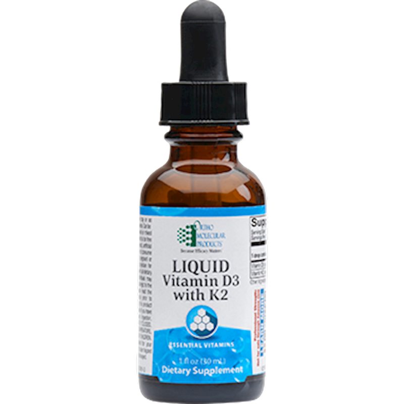 Ortho Molecular Vitamin D3 With K2 Liquid 1 Oz - www.myworldwo.com