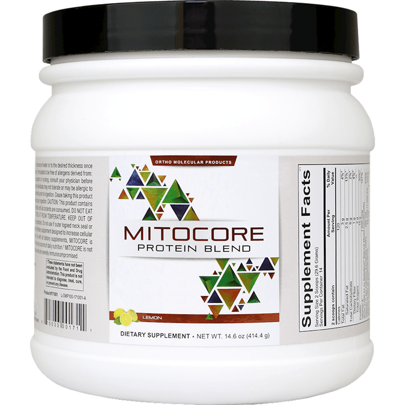 Ortho Molecular Mitocore Powder Lemon 14 Servings 2 Pack - www.myworldwo.com