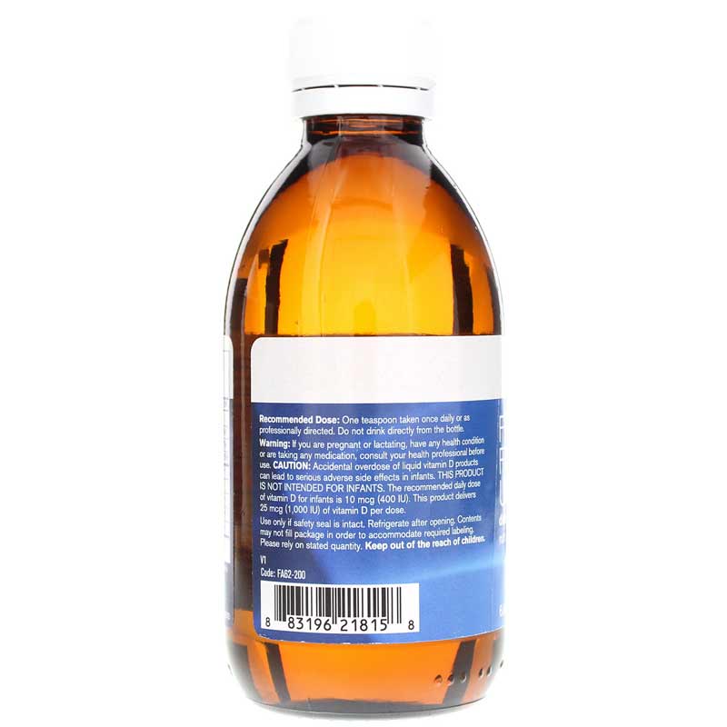 Pharmax Finest Pure Fish Oil Ultra + D Liquid 6.8 Oz