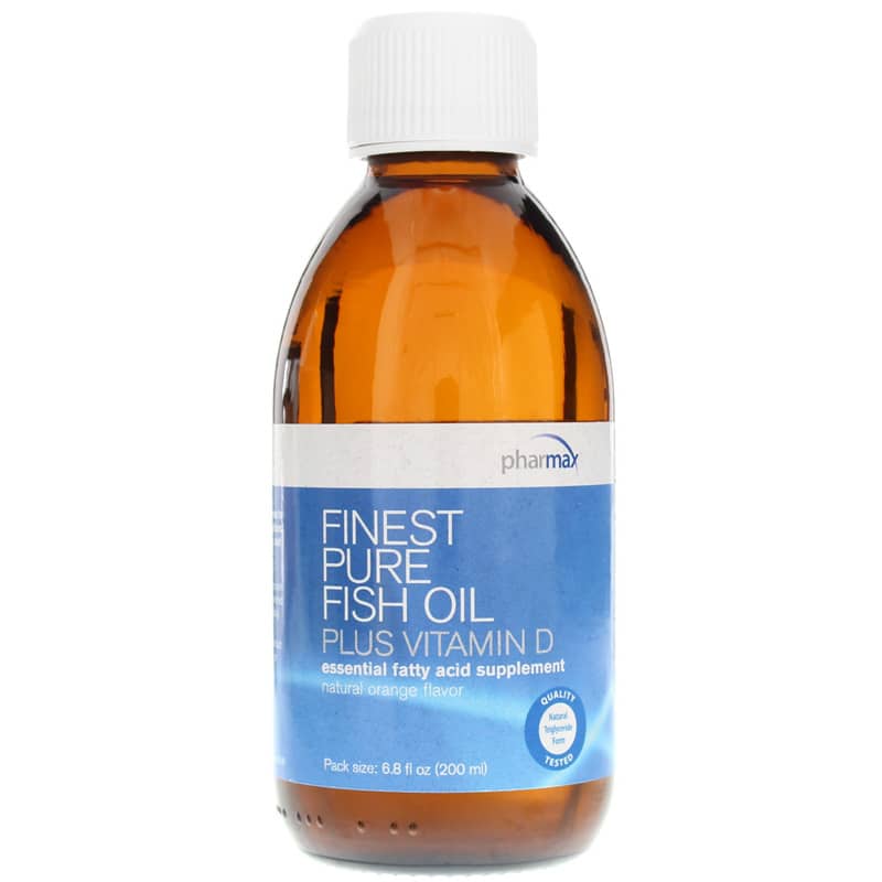 Pharmax Finest Pure Fish Oil Plus Vitamin D 6.8 Oz