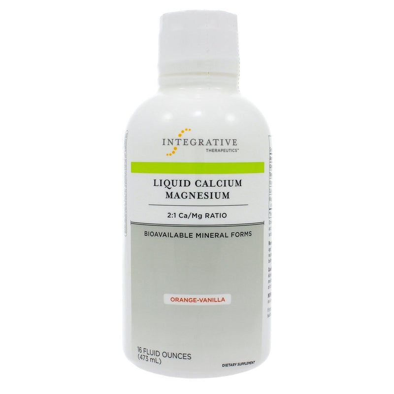 Integrative Therapeutics Liquid Calcium Magnesium Orange-Vanilla 2:1 16 Ounces - www.myworldwo.com