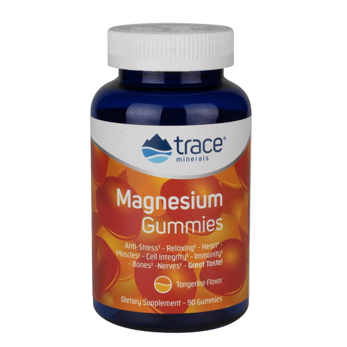 Trace Minerals Research Magnesium Gummies Tangerine 120 Gummies - www.myworldwo.com