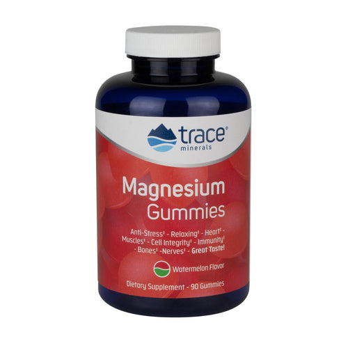 Trace Minerals Research Magnesium Gummies Watermelon 120 Gummies - www.myworldwo.com