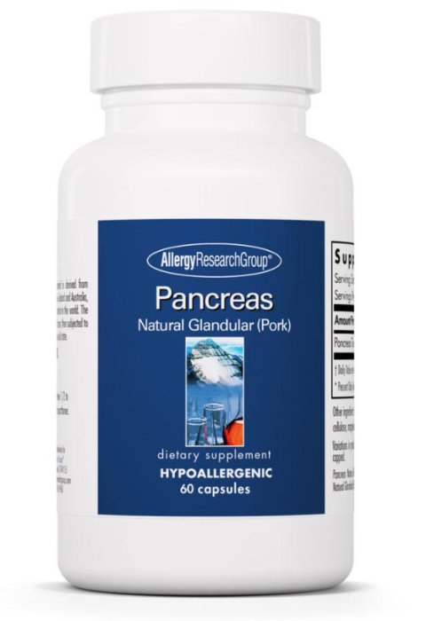 Allergy Research Group Pancreas (Natural Pork Glandular) 60 Capsules