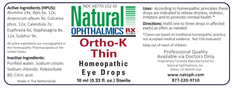 Natural Ophthalmics Ortho-K Thin (Day Time) Eye Drops 10 ml Expire 6.2022 PACK OF 2 - www.myworldwo.com