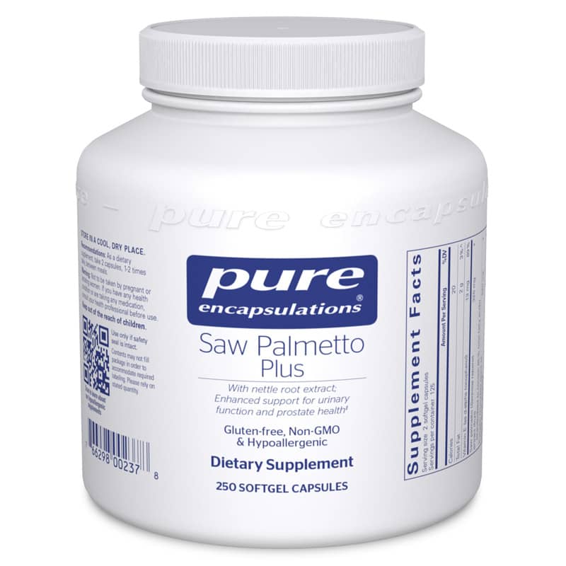 Pure Encapsulations Saw Palmetto Plus with Nettle Root Extract 250 Softgels