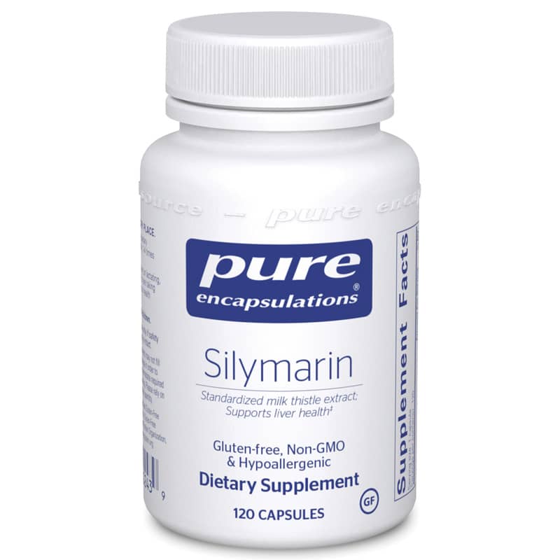 Pure Encapsulations Silymarin Milk Thistle Extract 120 Capsules