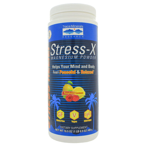 Trace Minerals Research Stress-X Magnesium Powder 350 Mg 16.9Oz - www.myworldwo.com