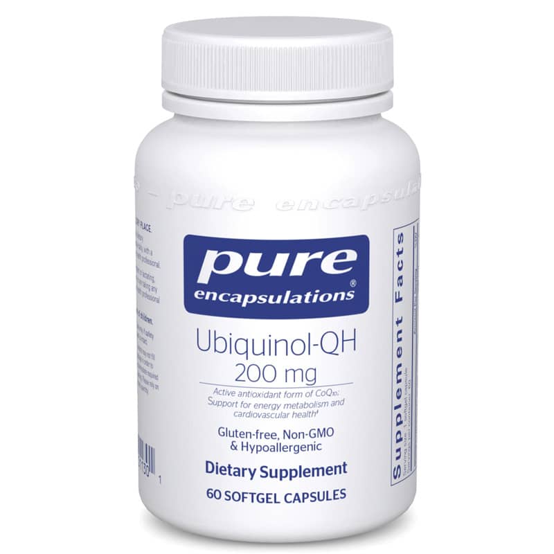 Pure Encapsulations Ubiquinol-QH 200 Mg 60 Softgels