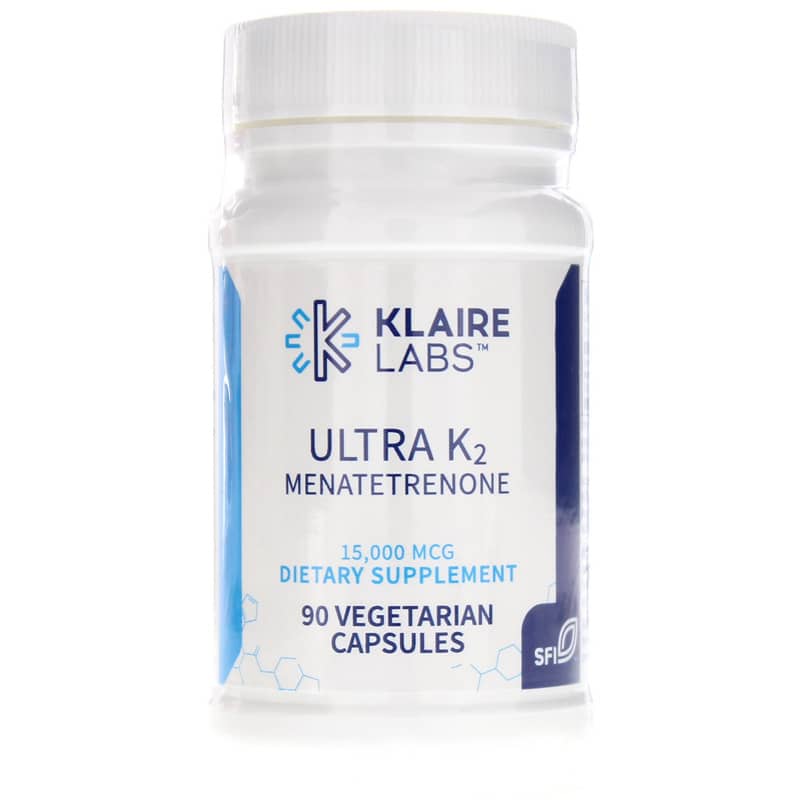 Klaire Labs Ultra K2 Menatetrenone 15,000 Mcg 90 Veg Capsules