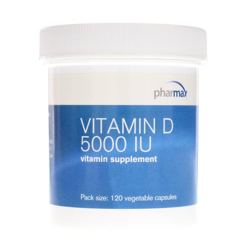 Pharmax Vitamin D 5000 IU 120 Veg Capsules