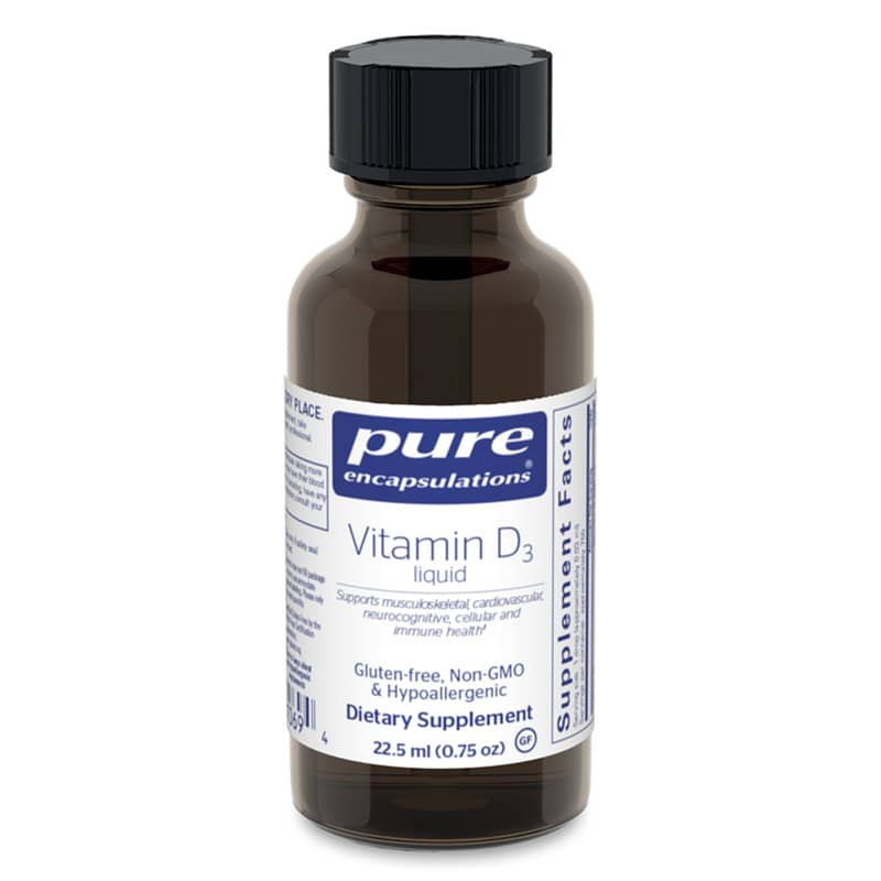 Pure Encapsulations Vitamin D3 Liquid 1,000 IU 0.75 Oz