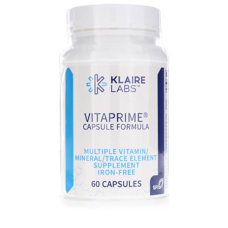 Klaire Labs Vitaprime Capsule Formula Multi Iron-Free 60 Capsules