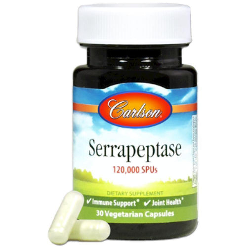 Carlson Labs , Serrapeptase 30 Veg Capsules - www.myworldwo.com