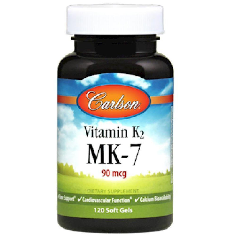 Carlson Labs , Vitamin K2 MK7 120 softgels - www.myworldwo.com