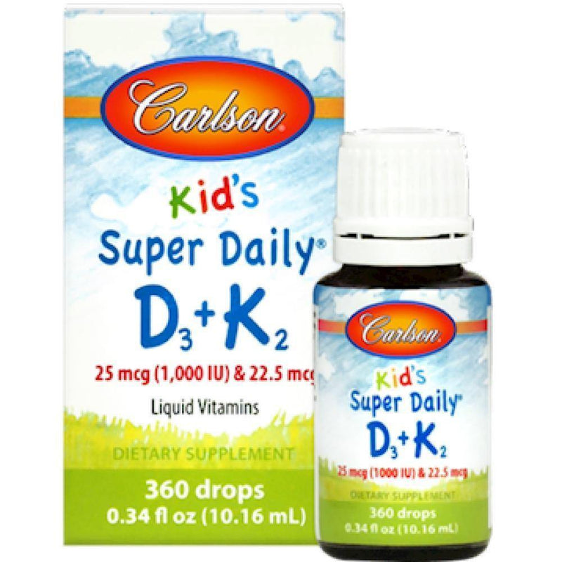 Carlson Labs , Kids D3 & K2 10.16 ml - www.myworldwo.com