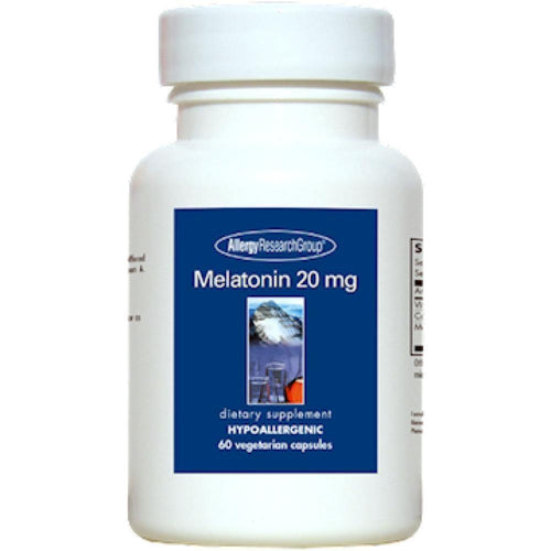 Allergy Research Group , Melatonin 20 mg 60 Veg Capsules 2 Pack - www.myworldwo.com