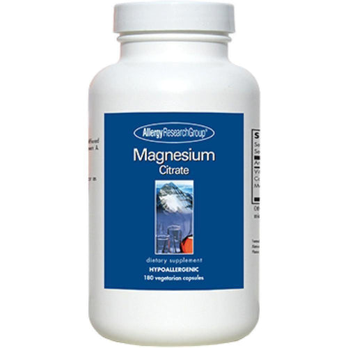 Allergy Research Group , Magnesium Citrate 180 Veg Capsules - www.myworldwo.com