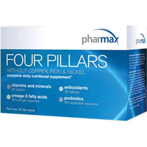 Pharmax , Four Pillars W/O Fe, Cu, Ni 30 Servings 2 Pack - www.myworldwo.com