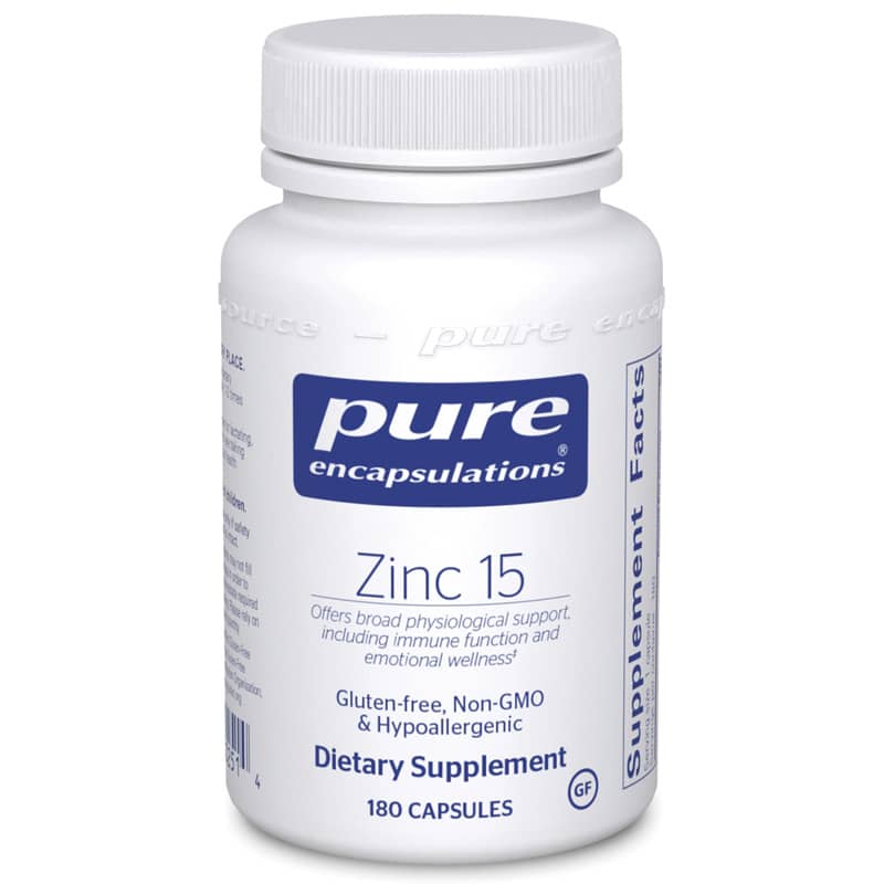 Pure Encapsulations Zinc 15 180 Capsules