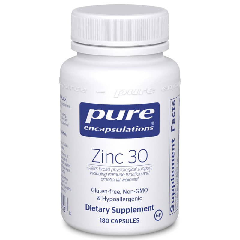 Pure Encapsulations Zinc 30 180 Capsules