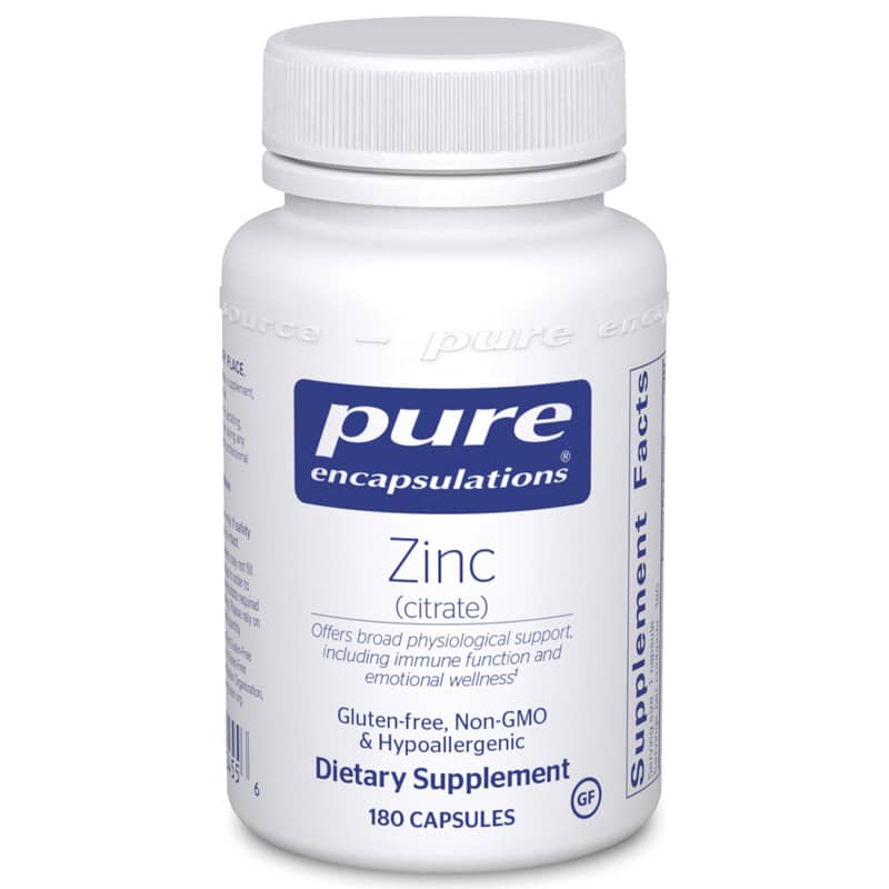 Pure Encapsulations Zinc (citrate) 180 Capsules